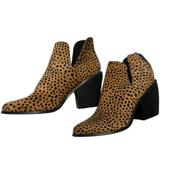 Yoki Shoes - Yoki Leopard Print Ankle Booties
